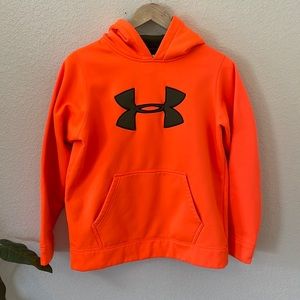 Under Armour | Shirts u0026 Tops | Under Armour Orange Hoodie Boys Youth Large  12 | Poshmark